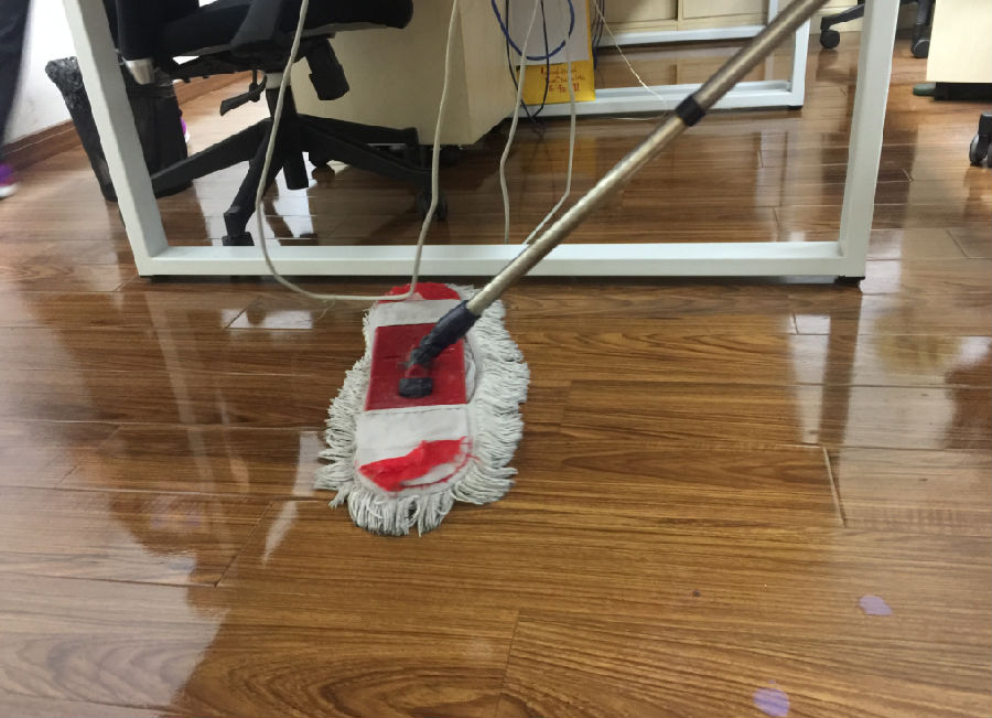 建平县木地板保洁案例